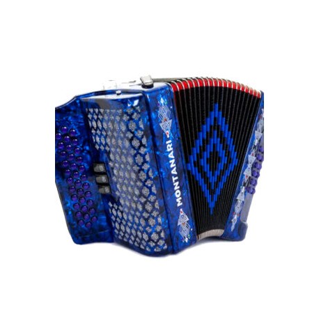 ACORDEON 34 BOTONES 12 BAJOS ESTANDAR AZUL (Montanar)