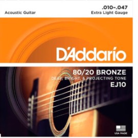 ENCORDADURA (D’Addario) EJ-10 P/ELECTROACUSTICA