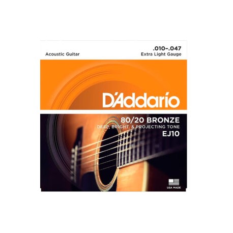 ENCORDADURA (D’Addario) EJ-10 P/ELECTROACUSTICA