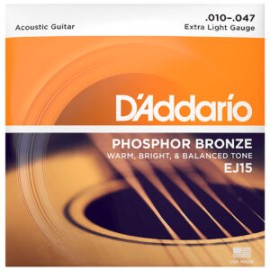 ENCORDADURA GUITARRA ELECTROACUSTICA EJ15 PHOSPHOR (d’addario)