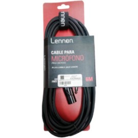 CABLE PARA MICROFONO CANON A 6.3mm LENNON