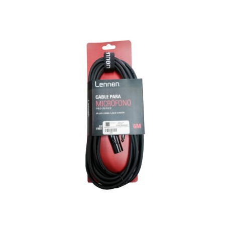 CABLE PARA MICROFONO CANON A 6.3mm LENNON