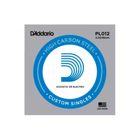 CUERDA CAL12 ACERO LISA (d’addario)