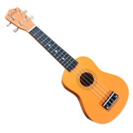 UKULELE SOPRANO CON FUNDA COLOR NARANJA (Solar)