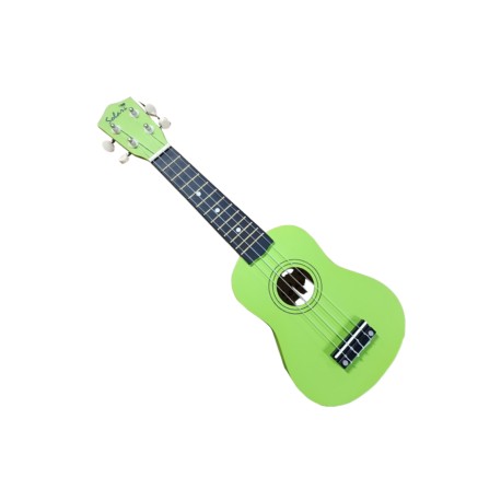 UKULELE SOPRANO CON FUNDA COLOR VERDE (Solar)