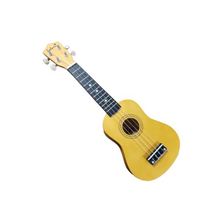 UKULELE SOPRANO CON FUNDA COLOR MOSTAZA (Solar)