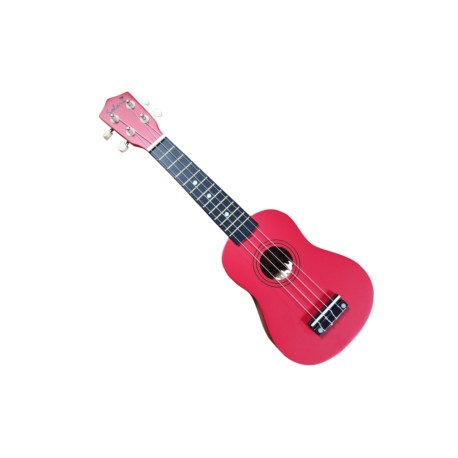 UKULELE SOPRANO CON FUNDA COLOR ROJO (Solar)