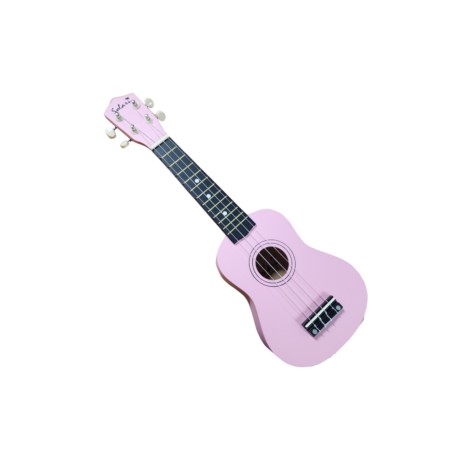 UKULELE SOPRANO CON FUNDA COLOR ROSA (Solar)