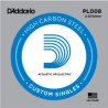 CUERDA CAL08 D ADDARIO ACERO LISA